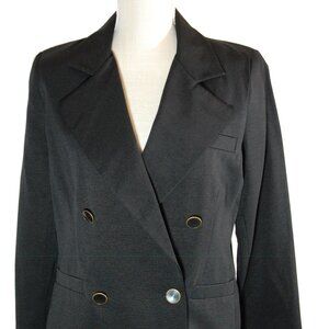 Cabi Luxe Tux 987 Womens Business Black Double Breasted Blazer Jacket Size 6